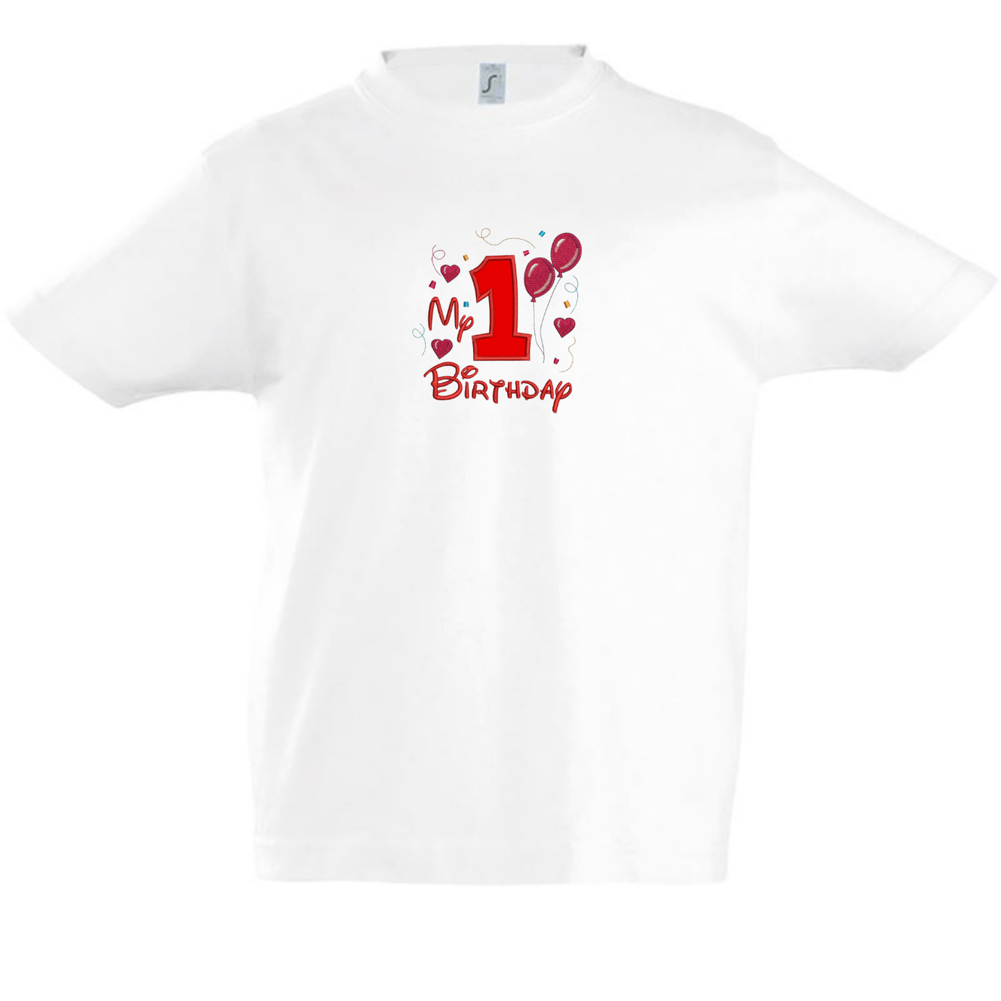 Camiseta infantil Birthday Balloons personalizada
