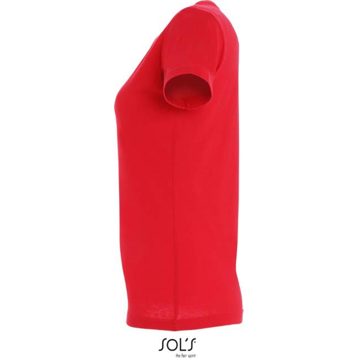 Дамска тениска - цвят червен, Sol's – Медицински облекла Кали