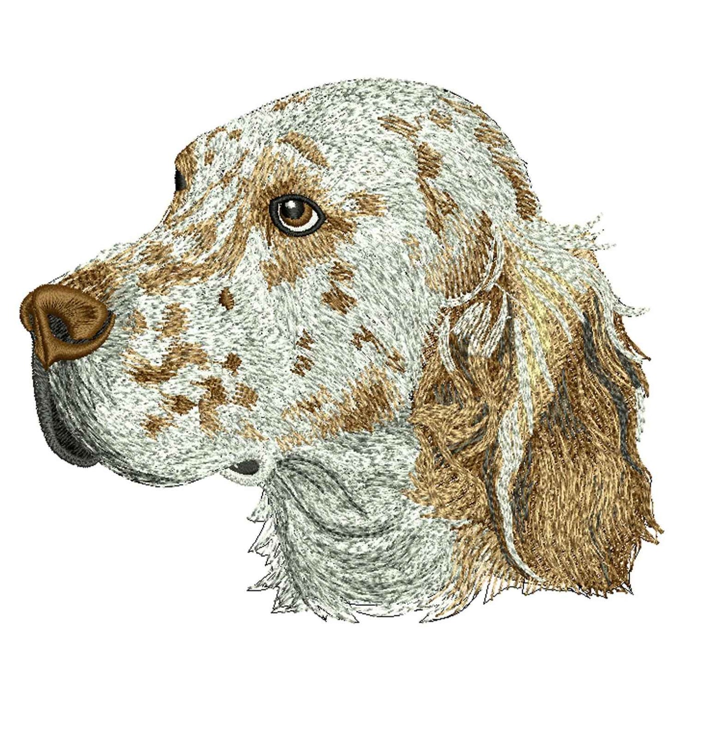 Decorative pillowcase with English Setter embroidery