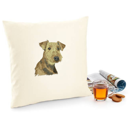 Airedale Terrier Embroidered Decorative Pillowcase