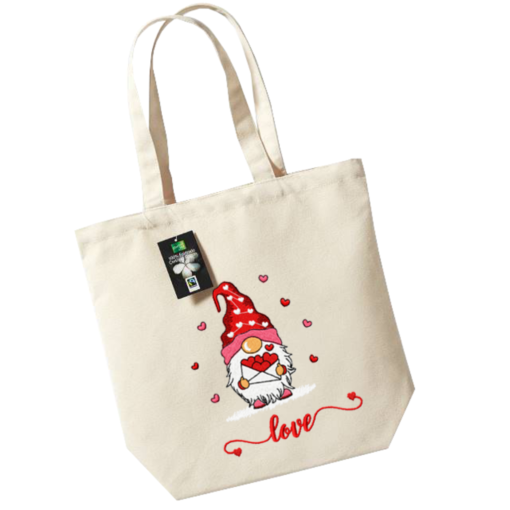 Bolsa de tela - Colección Día de San Valentín – Textile Bag de Bordado Studio Barcelona | Bordado Personalizado