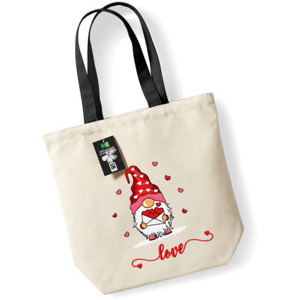Bolsa de tela - Colección Día de San Valentín – Textile Bag de Bordado Studio Barcelona | Bordado Personalizado