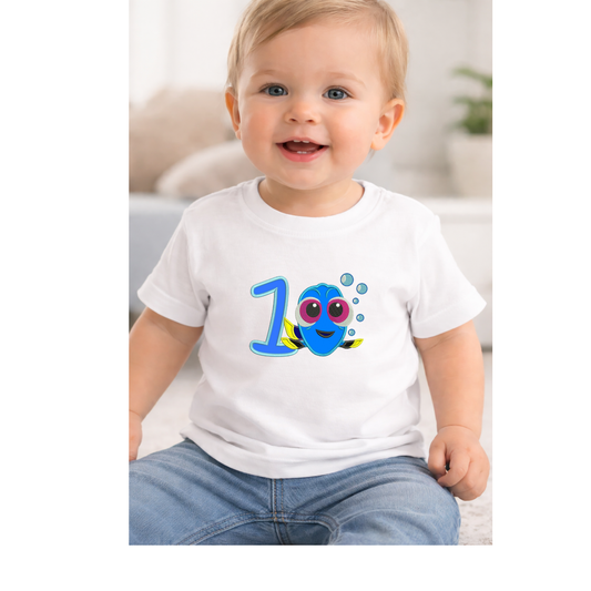 Camiseta infantil Dory personalizada