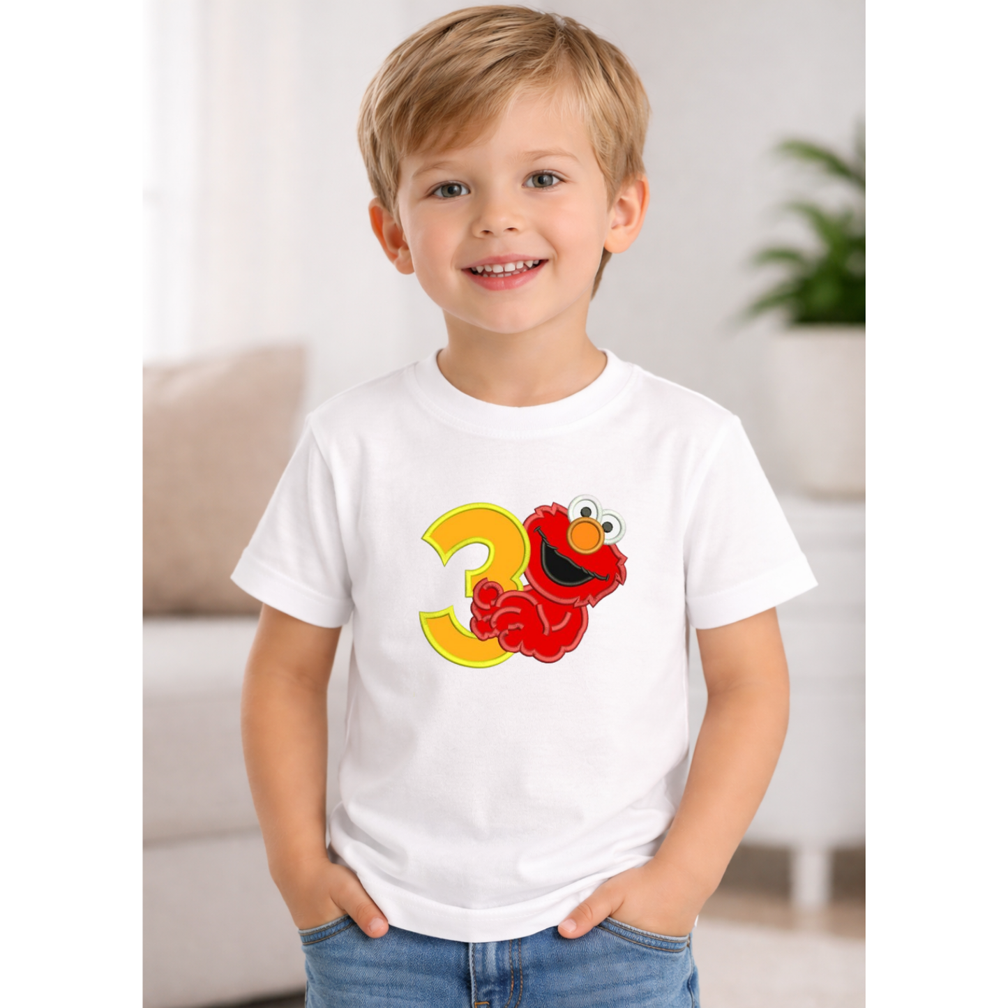 Camiseta infantil Elmo personalizada