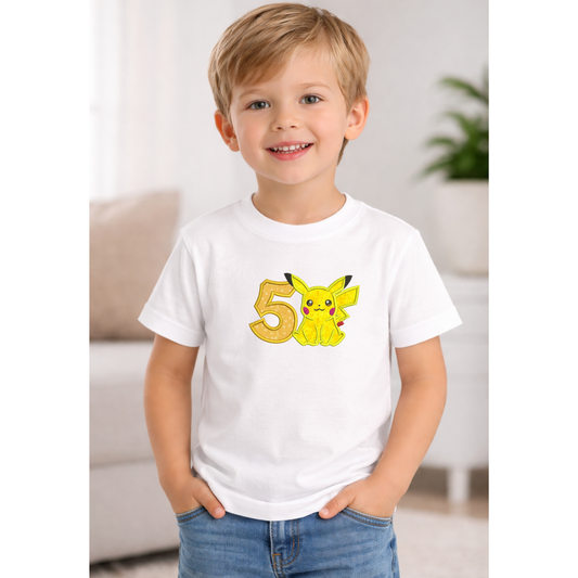 Camiseta infantil Pikachu personalizada