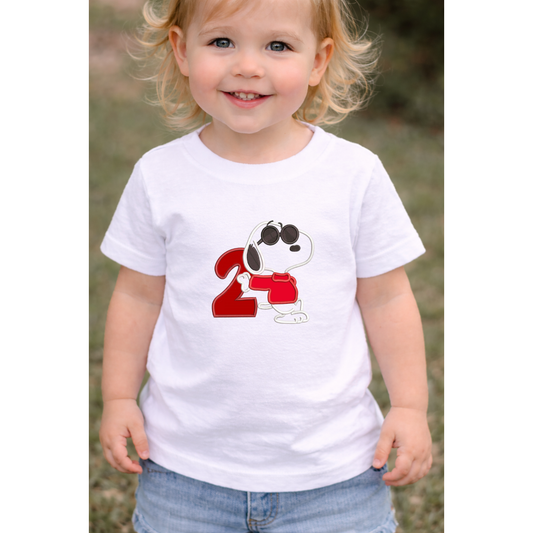 Camiseta infantil Snoopy personalizada