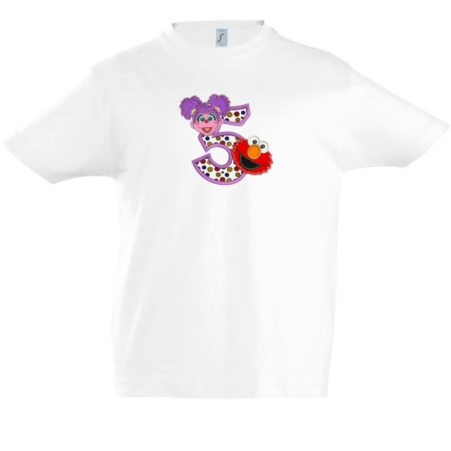 Camiseta infantil Abby y Elmo personalizada