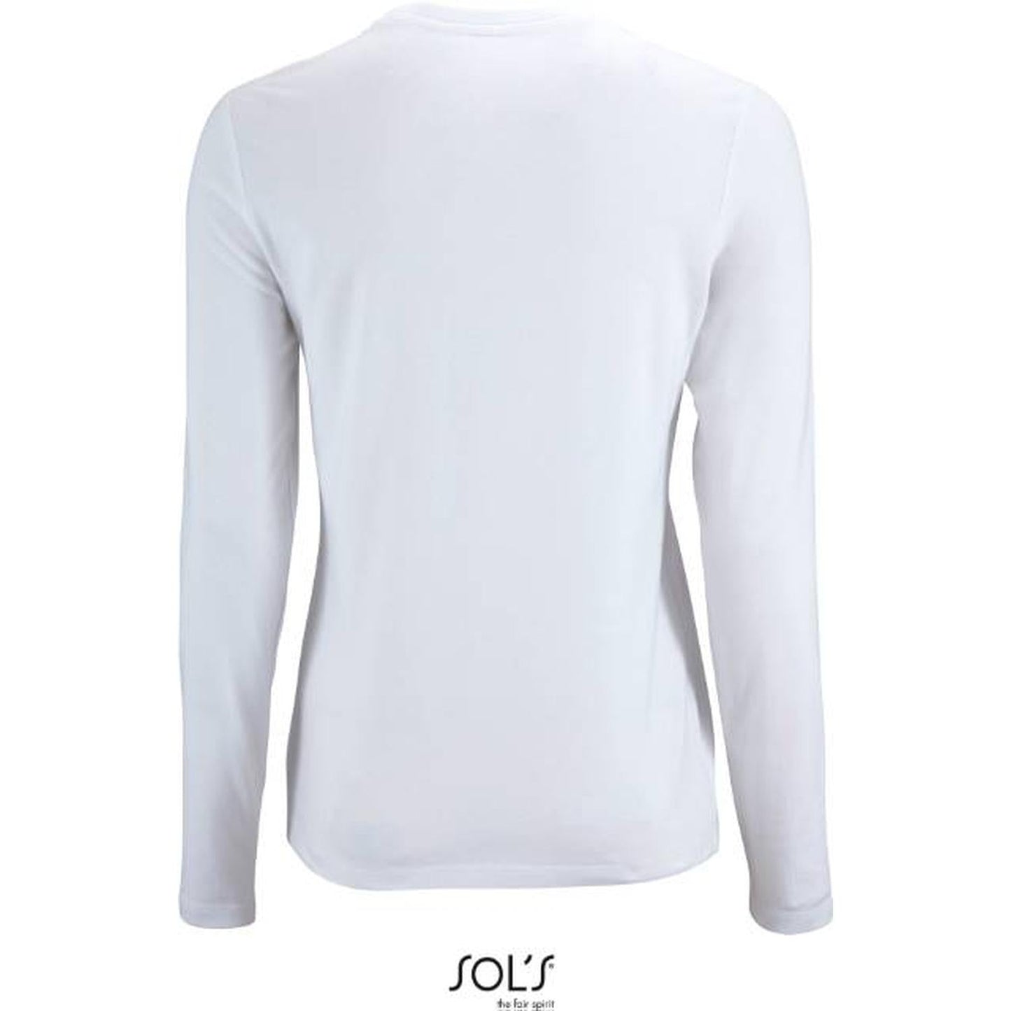 Дамска блуза дълъг ръкав - цвят бял, Sol's – Медицински облекла Кали
