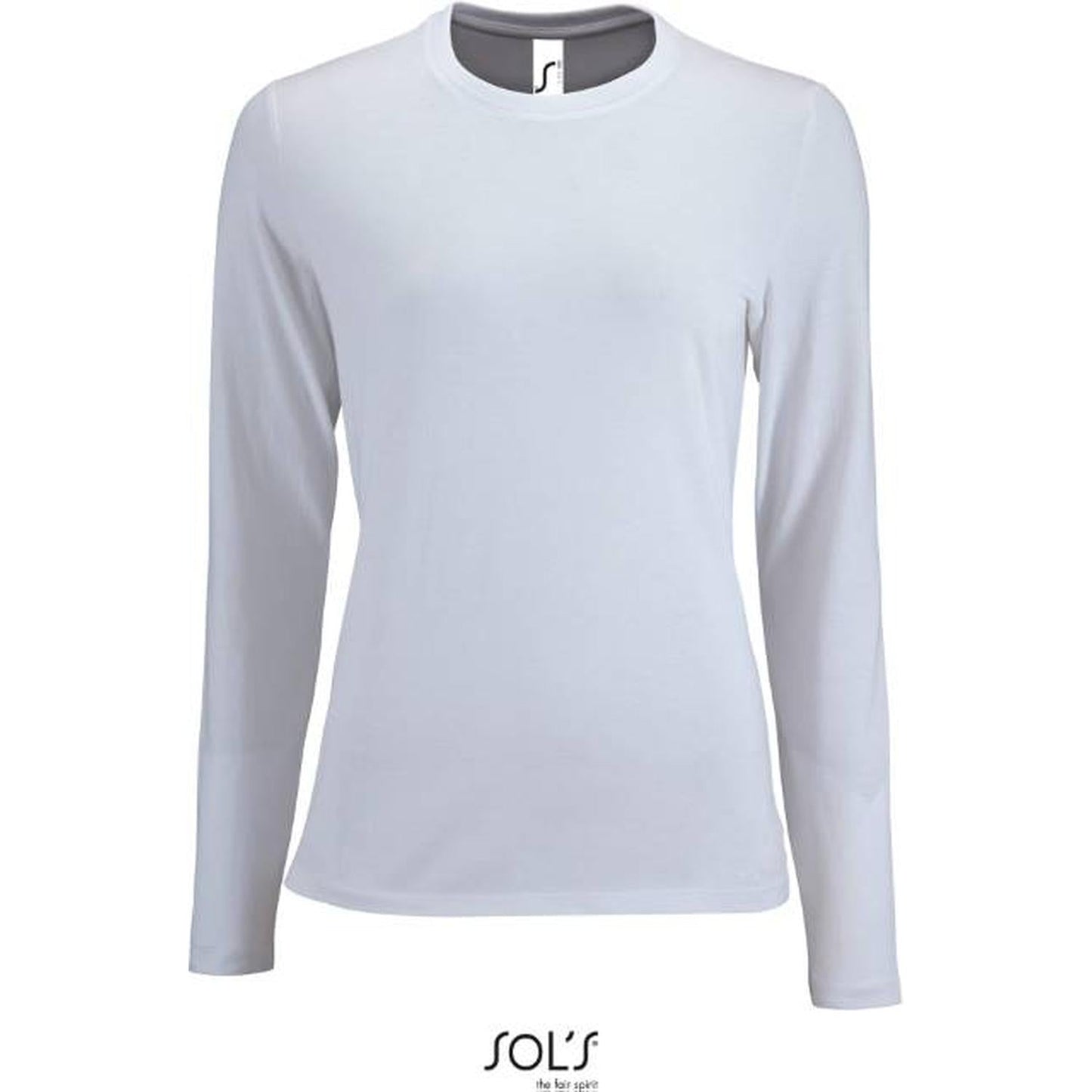 Дамска блуза дълъг ръкав - цвят бял, Sol's – Медицински облекла Кали