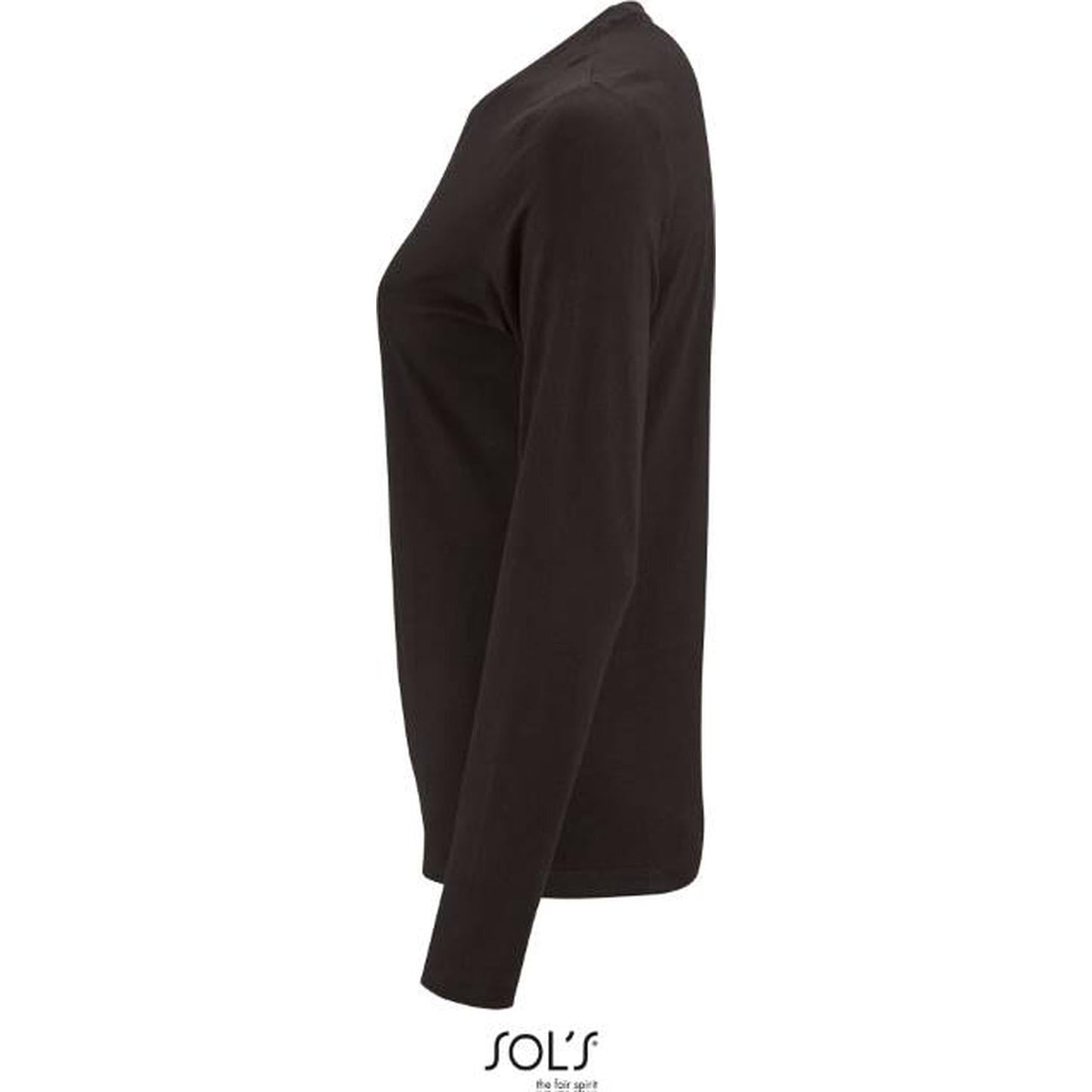 Дамска блуза дълъг ръкав - цвят черен, Sol's – Медицински облекла Кали