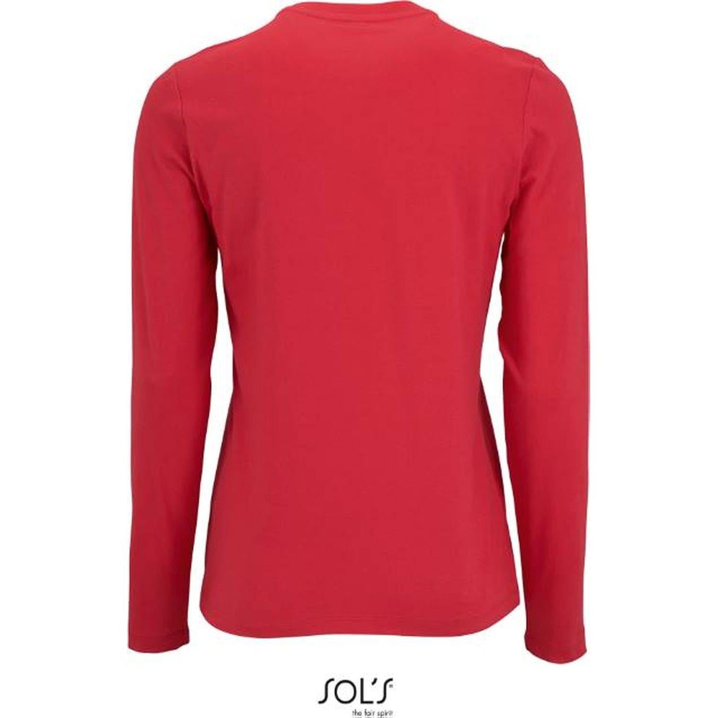 Дамска блуза дълъг ръкав - цвят червен, Sol's – Медицински облекла Кали