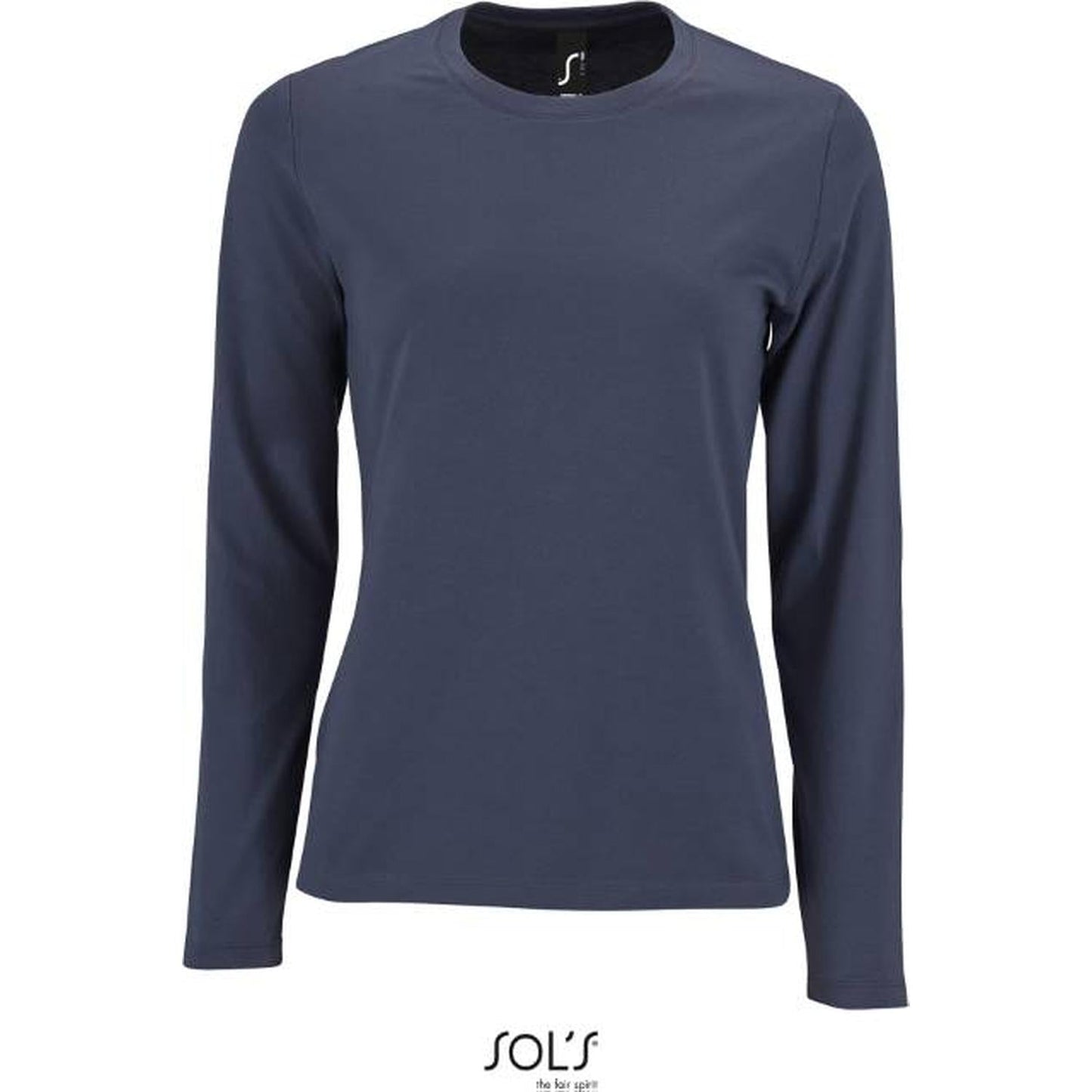 Дамска блуза дълъг ръкав - цвят мишо сиво, Sol's – Медицински облекла Кали