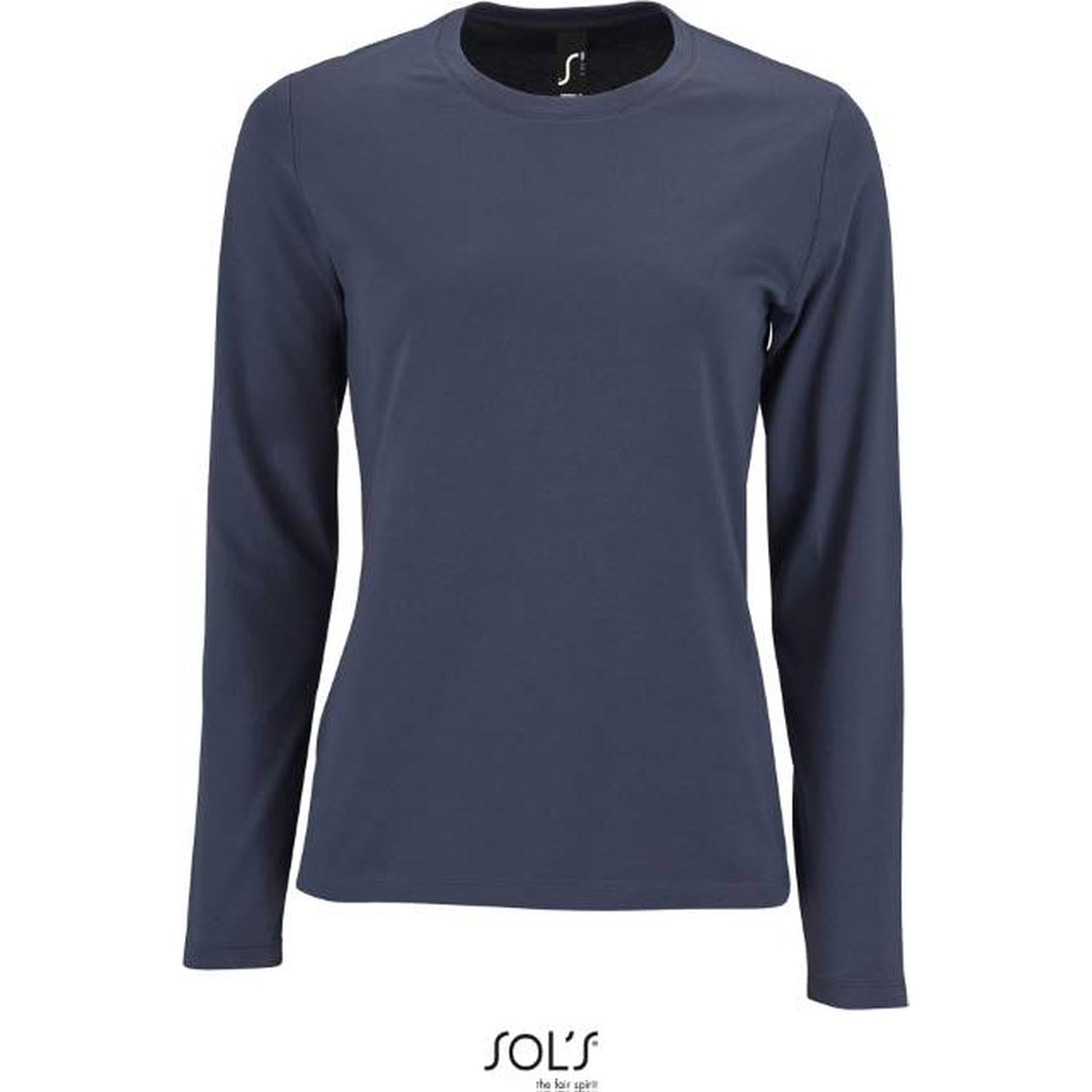 Дамска блуза дълъг ръкав - цвят мишо сиво, Sol's – Медицински облекла Кали