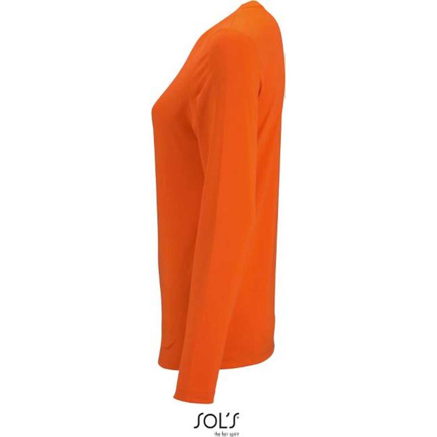 Дамска блуза дълъг ръкав - цвят оранжев, Sol's – Медицински облекла Кали