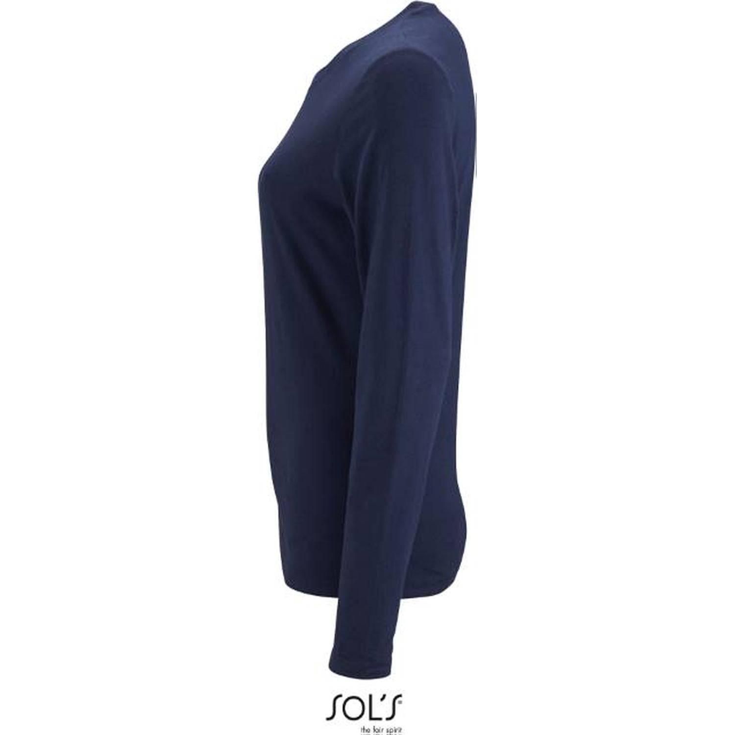 Дамска блуза дълъг ръкав - цвят тъмносин, Sol's – Медицински облекла Кали