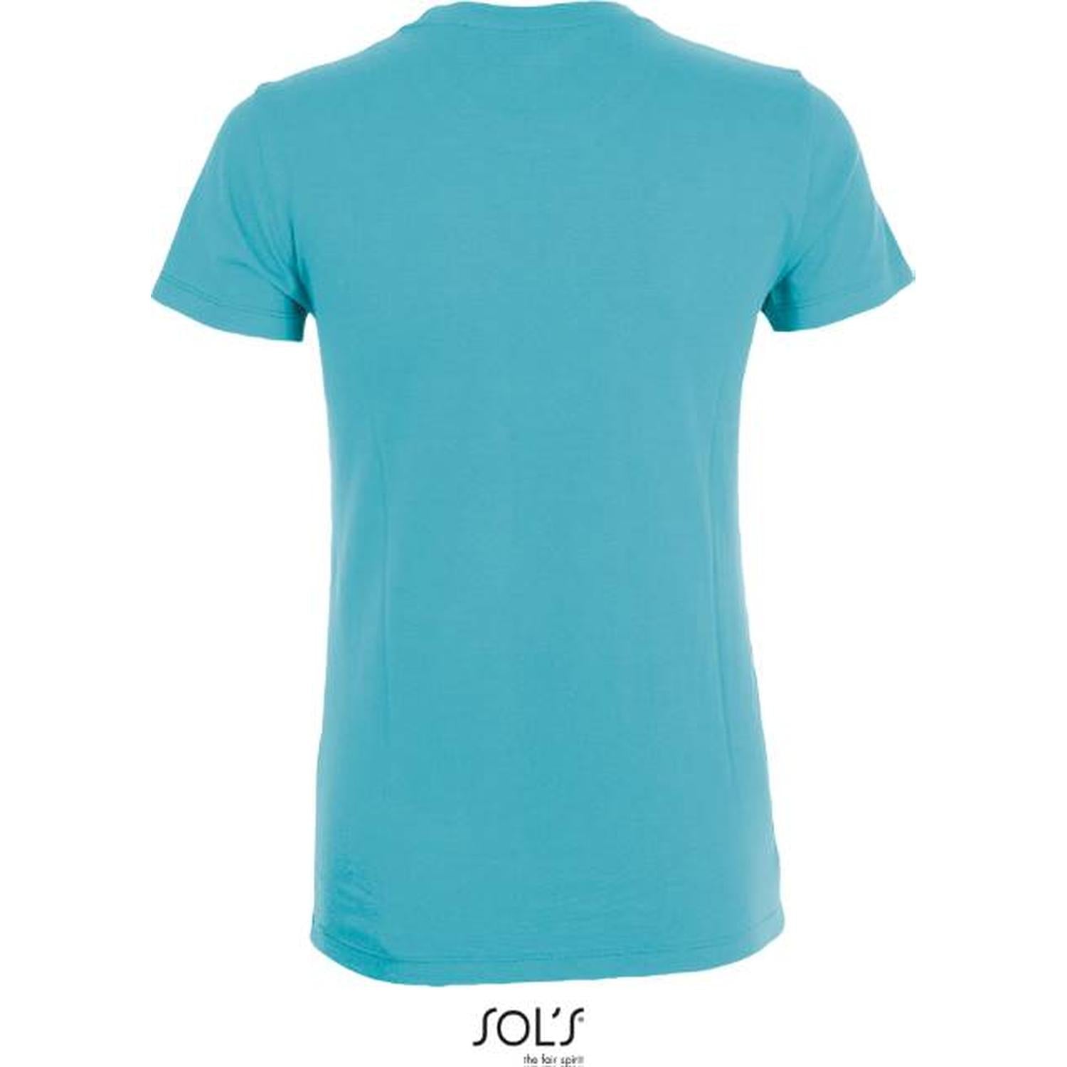Дамска тениска - цвят лагуна, 25.1825 – Медицински облекла Кали