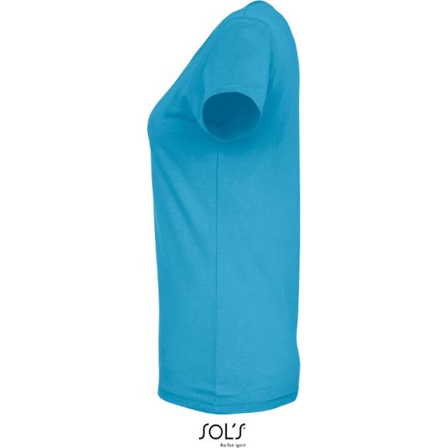 Дамска тениска - цвят морско синьо, Sol's – Медицински облекла Кали