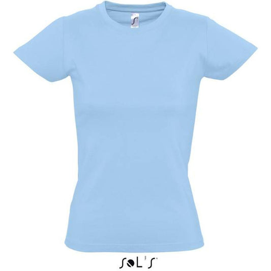 Camiseta médica de mujer en azul cielo, Sol’s