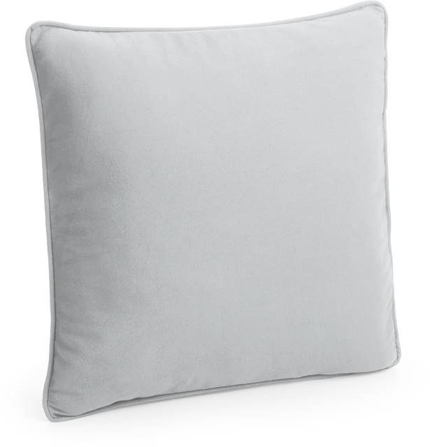 Embroidered cushion cover with garden wildflowers